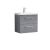 600mm Wall Hung 2 Drawer Vanity & Basin 3 - Nuie ARN2224D Grey, Grey colour ,image 1