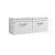 1200 Wall Hung 2-Drawer Unit & Laminate Worktop - Nuie ATH041LCM2 White, White colour ,image 1