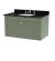800mm Wall Hung 1 Drawer Vanity & Marble Top 3TH - Nuie CLC896BR3 Green, Green colour ,image 1