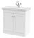 800mm Floor Standing 2-Door Vanity & Basin 1TH - Nuie CLC126A White, White colour ,image 1