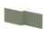 Shower Bath Front Panel (1700) - Hudson Reed NMP835 Green, Green colour ,image 1
