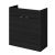 800mm Vanity Unit - Hudson Reed OFF609 Charcoal Black, Hacienda Black colour ,image 1