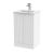 500mm Floor Standing 2 Door Vanity & Basin 2 - Hudson Reed DFF123B White, White colour ,image 1