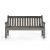 Darwin 1500mm Wooden Garden Bench - Dark Grey - FSC Mix Credit