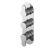 Triple Thermostatic Valve - Nuie ARVTR02 Chrome, Chrome colour ,image 1