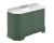 1200mm 4-Door Angled Unit & Marble Top 3TH - Hudson Reed LOF858 Hunter Green, Green colour ,image 1