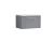 600mm Wall Hung Single Drawer Vanity & Laminate Top - Nuie DPF294LBG Grey, Grey colour ,image 1