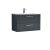 800mm Wall Hung 2 Drawer Vanity & Basin 4 - Nuie DPF1495G Black, Black colour ,image 1