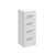 4 Drawer Unit - Nuie PRC134 Gloss White, White colour ,image 1