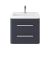 Wall Hung 600mm Cabinet & Ceramic Basin - Hudson Reed SOL302A Indigo Blue, Blue colour ,image 1