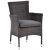 RA Ascot Carver 580  x  820 Rattan Chair with Dark Grey Cushion