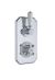 Twin Thermostatic Shower Valve - Hudson Reed TSVT002 Chrome, Chrome & White colour ,image 1