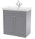 800mm Floor Standing 2-Door Vanity & Basin 1TH - Nuie CLC226A Grey, Grey colour ,image 1