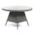 Oasis 1200 Round Rattan Glass Top Table Dia - Grey