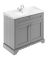 1000mm Cabinet & Basin (1TH) - Hudson Reed LOF207 Storm Grey, Grey colour ,image 1