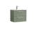 600mm Wall Hung 2 Drawer Vanity & Basin 2 - Nuie DPF893B Green, Green colour ,image 1