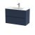 800mm Wall Hung 2-Drawer Unit & Basin 2 - Nuie HAV2906B Blue, Blue colour ,image 1