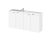 1000mm Combination Vanity Compact - Hudson Reed CBI143 Gloss White, White colour ,image 1