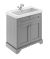 800mm 2-Door Vanity & Classic Basin 1TH - Hudson Reed LOF206 Grey, Grey colour ,image 1