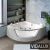 Vidalux WB89 1400 x 1400 Corner Whirlpool & Airspa Bath