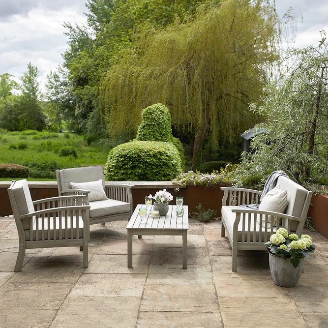 wood sofa set