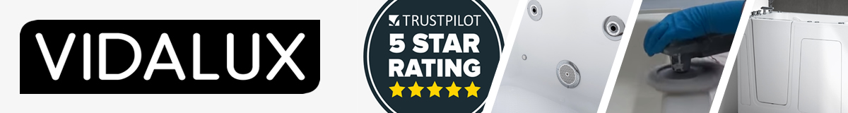 Vidalux trustpilot 5 star rating banner