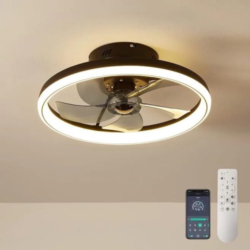 LMiSQ Reversible Ceiling Fans with Lights and Remote